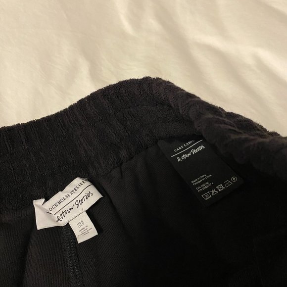 & Other Stories Relaxed Terry Shorts Black (Part of a set) - Picture 5 of 9